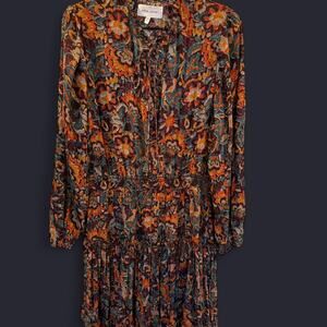 Purple brown orange floral Dear John